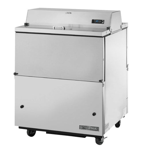 True TMC-34-S-DS-SS-HC Milk Cooler, 34" Wide, 4 Doors, 8 Crate Capacity, 2 Floor Racks - TheChefStore.Com