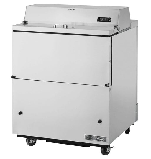 True TMC-34-S-SS-HC Milk Cooler, 34" Wide, 2 Doors, 8 Crate Capacity, 2 Floor Racks - TheChefStore.Com