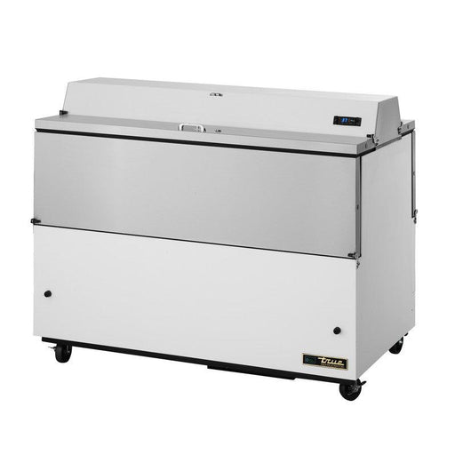 True TMC-58-DS-SS-HC Milk Cooler, 58" Wide, 4 Doors, 16 Crate Capacity, 3 Floor Racks - TheChefStore.Com