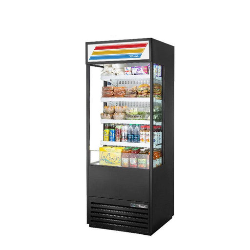 True TOAM-30GS-HC~TSL01 Open Refrigerated Display Merchandiser, 30" Wide, 4 Shelves - TheChefStore.Com