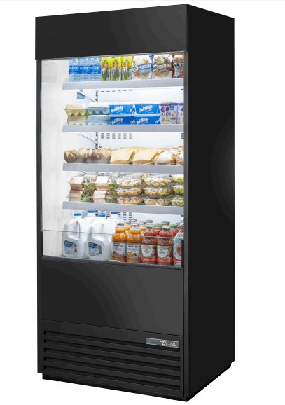 True TOAM-36GS-HC~NSL01 Open Refrigerated Diplay Merchandiser - TheChefStore.Com