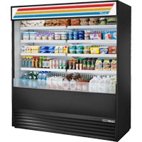 True TOAM-72-HC~TSL01 Open Refrigerated Display Merchandiser, 72" Wide, 8 Shelves - TheChefStore.Com