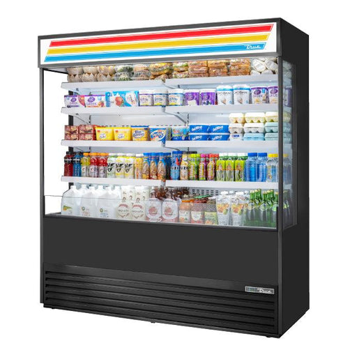 True TOAM-72GS-HC~TSL01 Open Refrigerated Display Merchandiser, 72" Wide, 8 Shelves - TheChefStore.Com