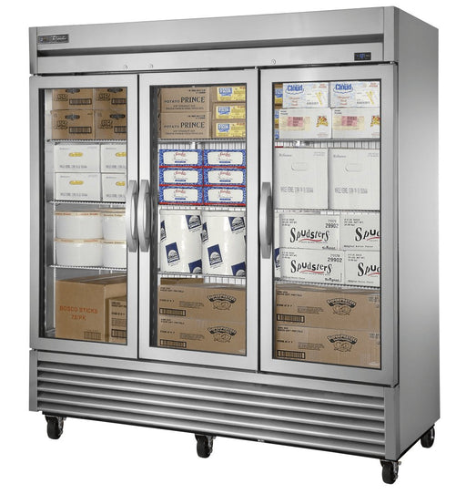 True TS-72FG-HC~FGD01 Reach-In Freezer, 78 1/8" Wide, 3 Doors, 9 Shelves, TS Series - TheChefStore.Com