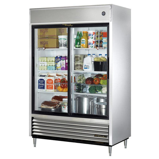 True TSD-47G-HC-LD Reach-In Refrigerator, 54 1/8" Wide, 2 Doors, 6 Shelves, TSD Series - TheChefStore.Com