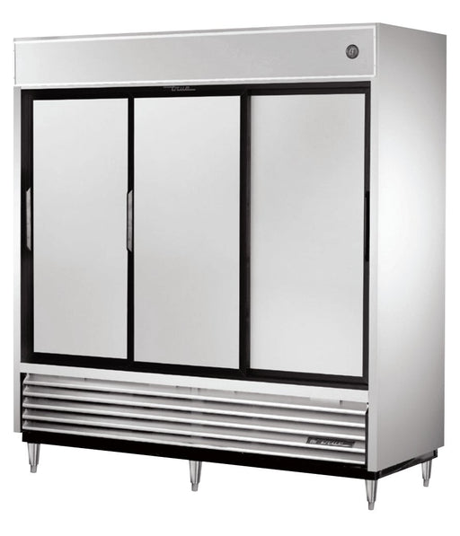 True TSD-69 Reach-In Refrigerator, 78 1/8" Wide, 3 Doors, 9 Shelves, TSD Series - TheChefStore.Com