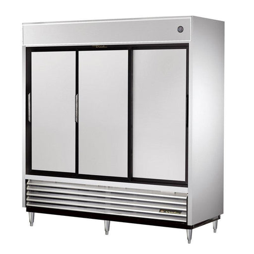 True TSD-69 Reach-In Refrigerator, 78 1/8" Wide, 3 Doors, 9 Shelves, TSD Series - TheChefStore.Com