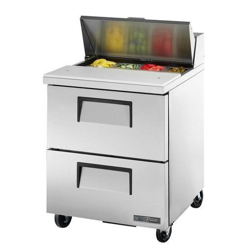 True TSSU-27-08D-2-HC Sandwich Prep Table, 27 5/8" Wide, 8 Pans (Tops) - TheChefStore.Com