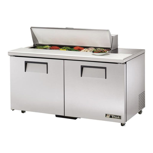 True TSSU-60-12-ADA-HC Sandwich Prep Table, 603/8" Wide, 2 Doors, 4 Shelves, 12 Pans (Tops) - TheChefStore.Com