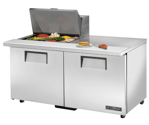 True TSSU-60-12M-B-ADA-HC Sandwich Prep Table, 603/8" Wide, 2 Doors, 4 Shelves, 12 Pans (Tops) - TheChefStore.Com