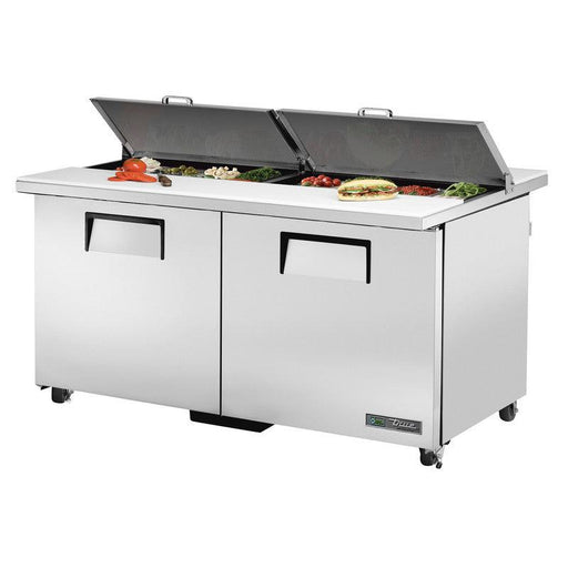 True TSSU-60-16-DS-ST-ADA-HC Sandwich Prep Table, 603/8" Wide, 2 Doors, 4 Shelves, 16 Pans (Tops) - TheChefStore.Com