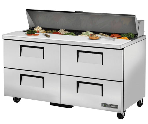 True TSSU-60-16D-4-HC Sandwich Prep Table, 60 3/8" Wide, 16 Pans (Tops) - TheChefStore.Com