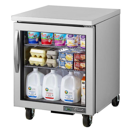 True TUC-27G-HC~FGD01 Undercounter Refrigerator, 27 5/8" Wide, 1 Door, 2 Shelves - TheChefStore.Com