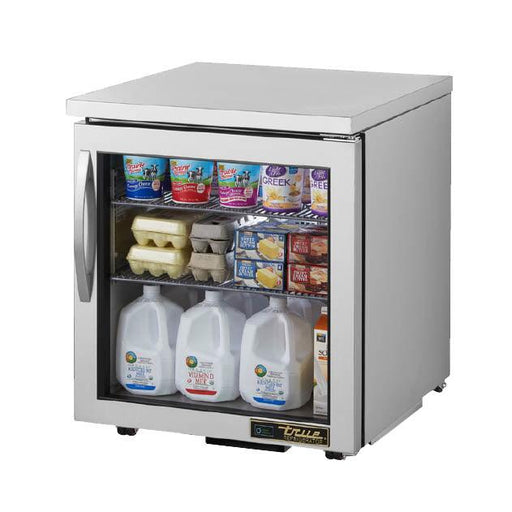 True TUC-27G-LP-HC~FGD01 Undercounter Refrigerator, 27 5/8" Wide, 1 Door, 2 Shelves - TheChefStore.Com