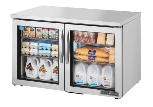 True TUC-48G-LP-HC~FGD01 Undercounter Refrigerator, 48 3/8" Wide, 2 Doors, 4 Shelves - TheChefStore.Com