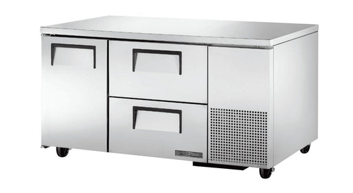 True TUC-60-32D-2-HC Undercounter Refrigerator, 60 1/4" Wide, 1 Door, 2 Shelves - TheChefStore.Com