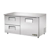 True TUC-60D-2-ADA-HC Undercounter Refrigerator, 60 3/8" Wide, 1 Door, 2 Shelves - TheChefStore.Com