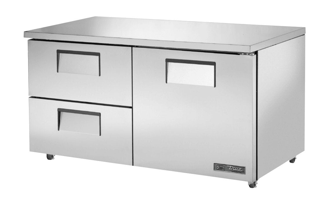 True TUC-60D-2-ADA-HC Undercounter Refrigerator, 60 3/8" Wide, 1 Door, 2 Shelves - TheChefStore.Com