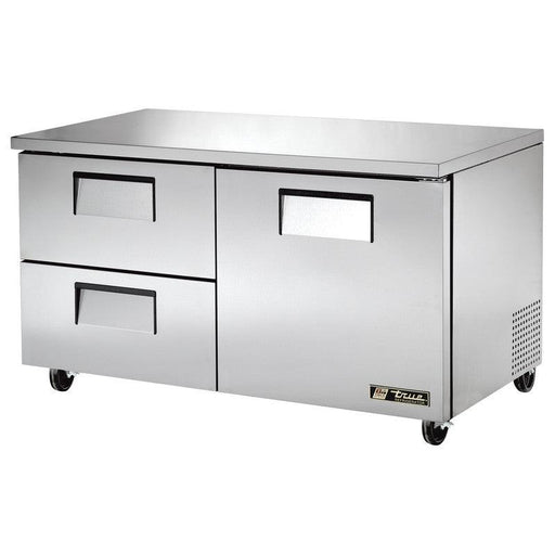 True TUC-60D-2-HC Undercounter Refrigerator, 60 3/8" Wide, 1 Door, 2 Shelves - TheChefStore.Com