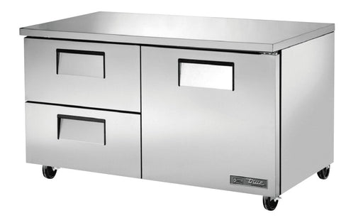 True TUC-60D-2-HC Undercounter Refrigerator, 60 3/8" Wide, 1 Door, 2 Shelves - TheChefStore.Com