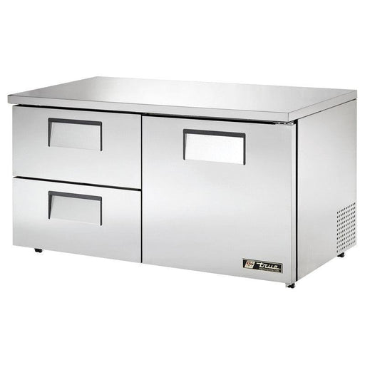 True TUC-60D-2-LP-HC Undercounter Refrigerator, 60 3/8" Wide, 1 Door, 2 Shelves - TheChefStore.Com