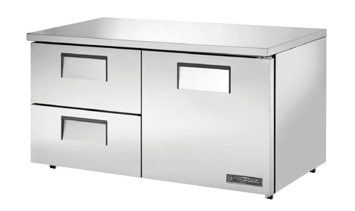 True TUC-60D-2-LP-HC Undercounter Refrigerator, 60 3/8" Wide, 1 Door, 2 Shelves - TheChefStore.Com