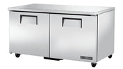 True TUC-60F-HC Undercounter Freezer, 60 3/8" Wide, 2 Doors, 4 Shelves - TheChefStore.Com