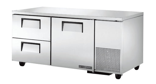 True TUC-67D-2-HC Undercounter Refrigerator, 67 1/4" Wide, 1 Door, 2 Shelves - TheChefStore.Com