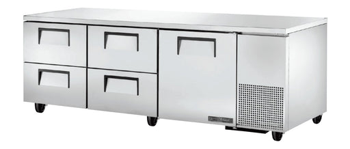 True TUC-93D-4-HC Undercounter Refrigerator, 93 1/4" Wide, 1 Door, 2 Shelves - TheChefStore.Com