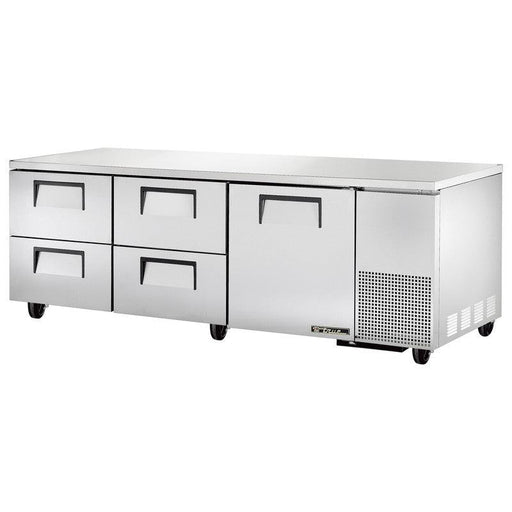 True TUC-93D-4-HC Undercounter Refrigerator, 93 1/4" Wide, 1 Door, 2 Shelves - TheChefStore.Com