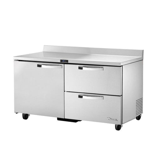 True TWT-60D-2-HC~SPEC3 Worktop Refrigerator, 60 3/8" Wide, 1 Door, 2 Shelves, Spec Series - TheChefStore.Com