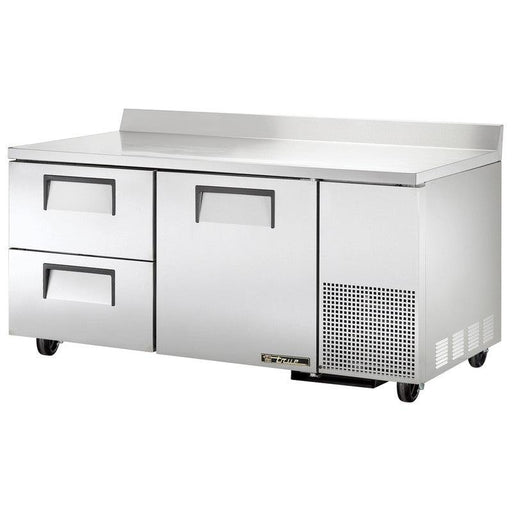 True TWT-67D-2-HC Worktop Refrigerator, 67 1/4" Wide, 1 Door, 2 Shelves - TheChefStore.Com