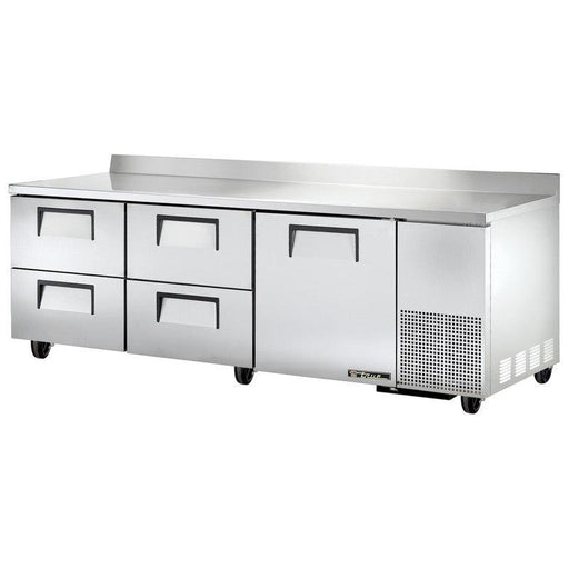 True TWT-93D-4-HC Worktop Refrigerator, 93 1/4" Wide, 1 Door, 2 Shelves - TheChefStore.Com