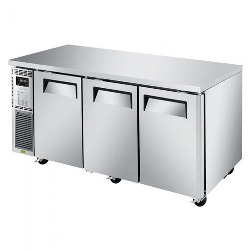 Turbo Air JURF-72-N 3 Solid Door Undercounter Refrigerator and Freezer, Side Mount, 12.4 Cu. Ft. - TheChefStore.Com