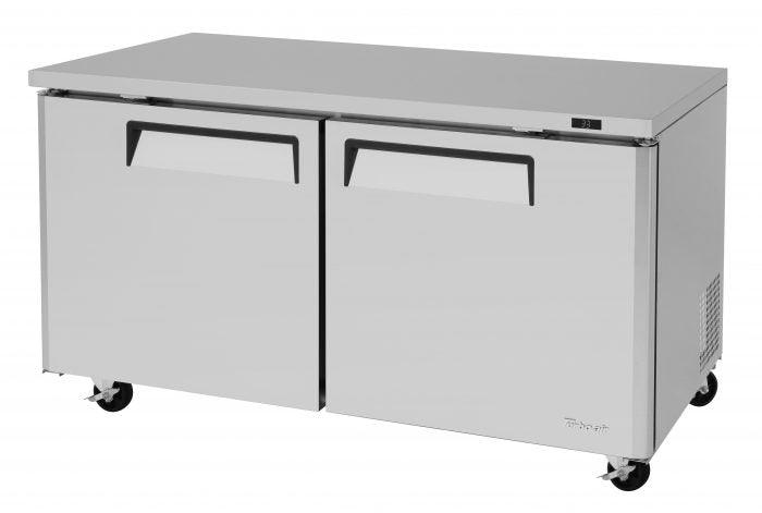 Turbo Air MUR-60-N 2 Solid Door Undercounter Refrigerator, 17 Cu. Ft. - TheChefStore.Com