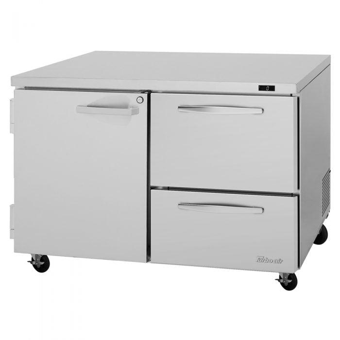 Turbo Air PUF-48-D2R-N 2 Drawer and 1 Door Undercounter Freezer, 12.2 Cu. Ft. - TheChefStore.Com