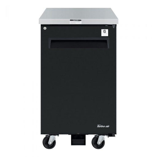 Turbo Air TBB-1SB-N6 1 Solid Door 24" Back Bar Cooler, Black Vinyl Exterior, 7.76 Cu. Ft. - TheChefStore.Com