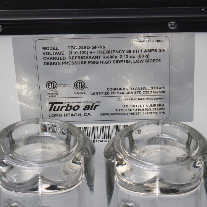 Turbo Air TBC-50SD-GF-N 2 Lids Stainless Steel Exterior Glass Chiller & Froster - TheChefStore.Com