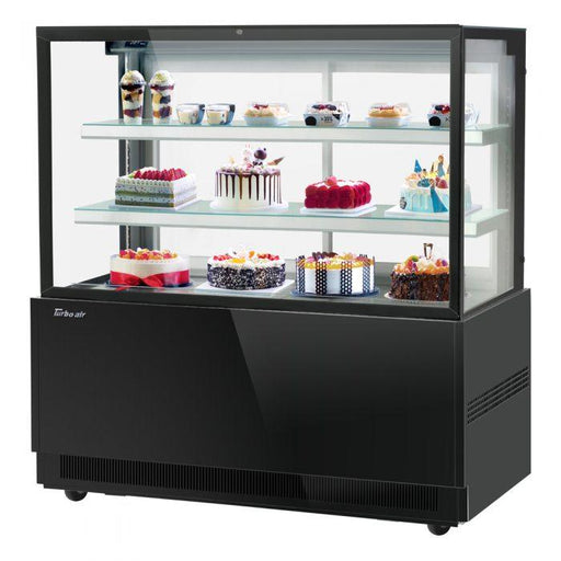 Turbo Air TBP60-54FN-W(B) 59" Refrigerated Bakery Display Case, 3 Tiers, Front Open, White or Black, 21.8 Cu. Ft. - TheChefStore.Com