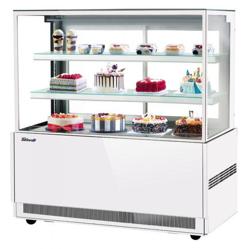 Turbo Air TBP60-54NN-W(B) 59" Refrigerated Bakery Display Case, 3 Tiers, White or Black, 21.8 Cu. Ft. - TheChefStore.Com
