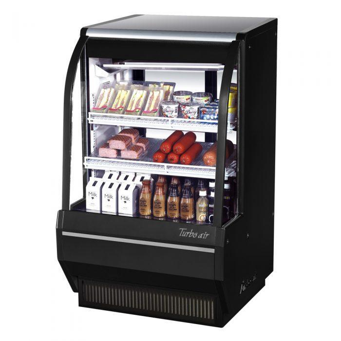 Turbo Air TCDD-36H-W(B)-N 36" Refrigerated Deli Display Case, 3 Tiers, 12.1 Cu. Ft. - TheChefStore.Com