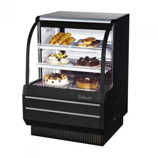 Turbo Air TCGB-36-W(B)-N 36" Refrigerated Bakery Display Case, White or Black, 11.8 Cu. Ft. - TheChefStore.Com
