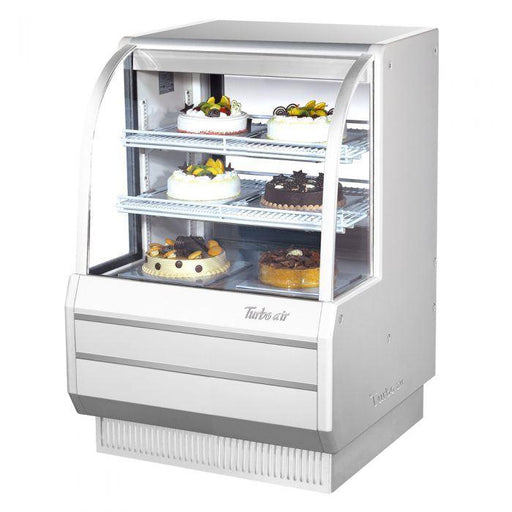 Turbo Air TCGB-36-W(B)-N 36" Refrigerated Bakery Display Case, White or Black, 11.8 Cu. Ft. - TheChefStore.Com