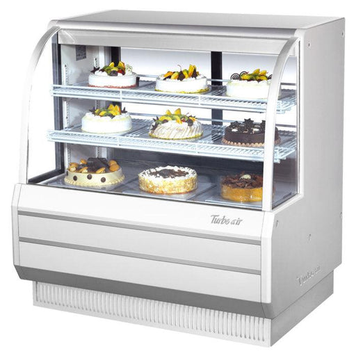 Turbo Air TCGB-48-W(B)-N 48" Refrigerated Bakery Display Case, White or Black, 15.6 Cu. Ft. - TheChefStore.Com