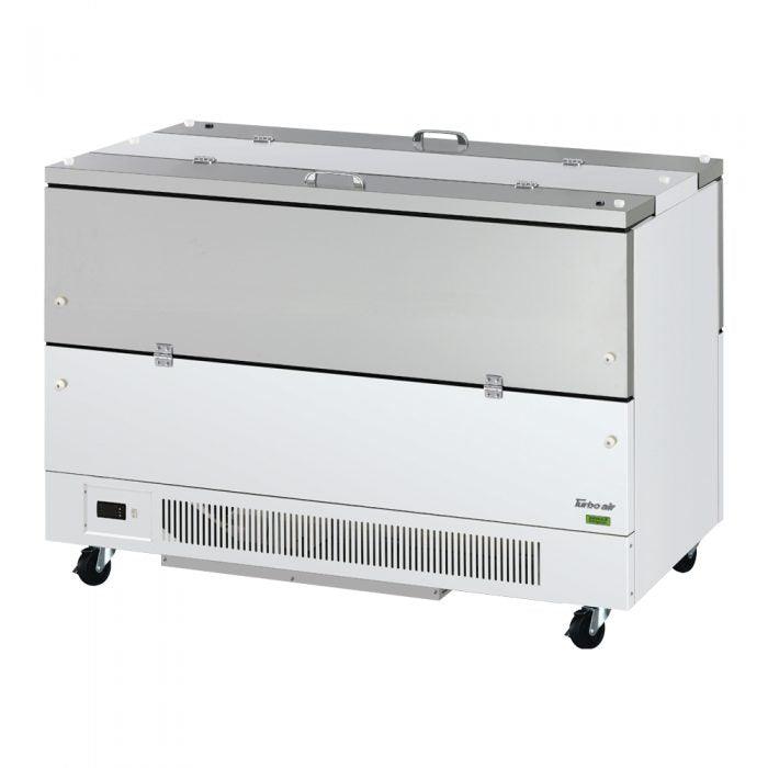 Turbo Air TMKC-58-2-WS-N6 58" Dual Sided Access Milk Cooler, White Coated Steel - TheChefStore.Com