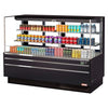 Turbo Air TOM-72L-UFD-W(B)-3S-N 70-3/4" Low Profile Open Display Merchandiser, 2 shelves, European Straight Style, 23.4 Cu. Ft. - TheChefStore.Com