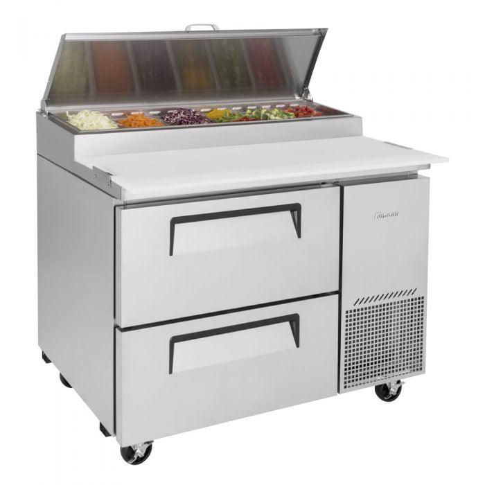 Turbo Air TPR-44SD-D2-N 2 Drawer Refrigerated Pizza Prep Table - TheChefStore.Com