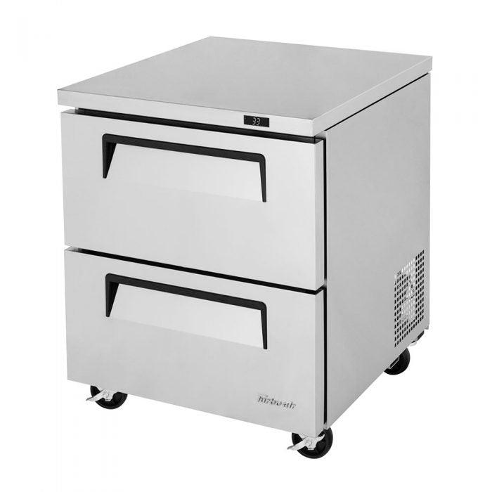 Turbo Air TUR-28SD-D2-N 2 Drawer Undercounter Refrigerator, 6.8 Cu. Ft. - TheChefStore.Com