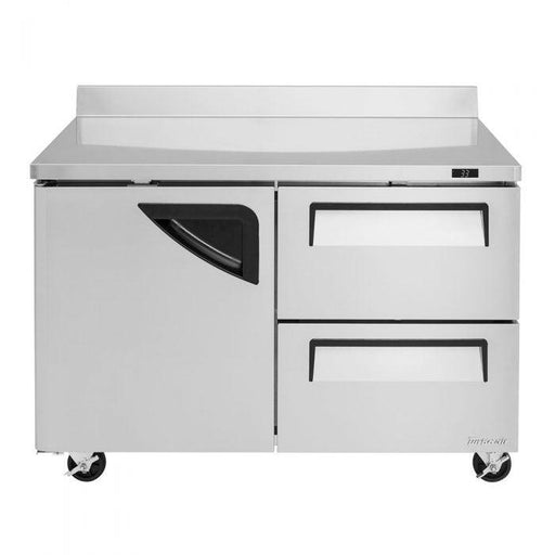 Turbo Air TWR-48SD-D2-N 1 Solid Door and 2 Drawer Worktop Refrigerator, 12 Cu. Ft. - TheChefStore.Com