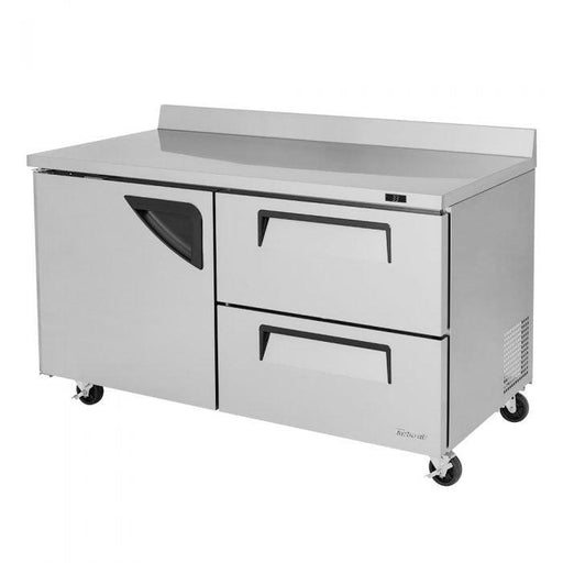 Turbo Air TWR-60SD-D2-N 1 Solid Door and 2 Drawer Worktop Refrigerator, 16 Cu. Ft. - TheChefStore.Com